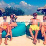 Outdoor Inflatable Sunbath Nylon Fabric Beach Lounger Convenient Compression Layba thumbnail-6