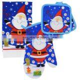 Fabric Oven Mitts,Home Christmas Lining - Heat Resistant Kitchen Potholder Microwave Oven Gloves