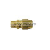 668 Male Connector, D.O.T. Air Brake Fitting For Rubber Tube, Brass Valve thumbnail-1
