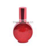 Round Shaped Crackle Color Pink Blue Red Empty Aluminum Atomizer Perfume Glass Bottle 15ml thumbnail-4