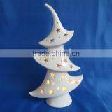 Porcelain Lighted White Christmas Tree thumbnail-1