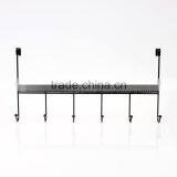 Store More Over The Doorback 6 Hook Organizer Rack - Black thumbnail-2