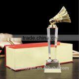 Clear Crystal Sport Trophy Badminton Trophy thumbnail-6