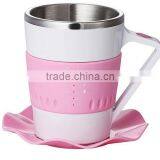 2015 NEW Arrival Temperature Sensor Led Display Stainless Steel Smart Coffee Mug thumbnail-2