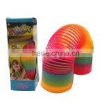 Hot Sale Plastic Colorful Rainbow Spring Toys Educational Classic Toys for Kids/promotional Toys Raibow Circle thumbnail-1