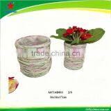 Natural Handmade Rattan Flower Vase thumbnail-2