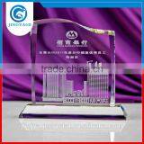 Jingyage 3d Lasered Excellent Employee Trophy Crystal Outstanding Employee Trophy Award Plaque Souvenirs