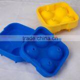 Hot Selling 4 Cavity Silicone Ice Ball Mold thumbnail-1