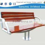 (HD-20005 ) Wood Long Patio Bench With Handrail thumbnail-1