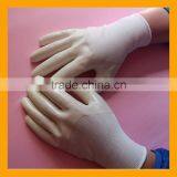 Cheap White Polyester Liner 3/4 Palm Coated Nitrile Gloves thumbnail-1