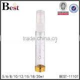 Cosmetic 5ml 10ml 20ml Screen Printing Golden Bottom Perfume Bottle Empty Clear Glass Bottle of Fragrance Perfume thumbnail-2