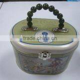 Lunch Box,jewelry Box With Plastic Pearl Handle thumbnail-1