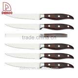 4.5'' Pakka Wood Handle With 3 Rivets Steak Knife thumbnail-1
