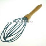 13039 Silicone Whisk With Wooden Handle thumbnail-2
