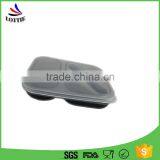 2016 Best Selling High Temperature Microwavable Eco-Friendly Feature Microwave Safe Silicone Folding Lunch Box for Kids thumbnail-3