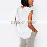 Ribba Loose Crop Top Women Round Neck Loose Top thumbnail-2