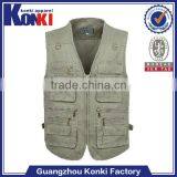 Wholesale Mens Clothing Mens Casual Vest With Many Pockets thumbnail-1