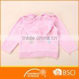 Nice Toddler Pink With Hood And Applique Jacket thumbnail-2