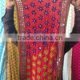 Narrow Stole Hand Embroidered PHULKARI GEORGETTE DUPATTA SHAWL Stole thumbnail-1