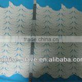 White Thick Cotton Crochet Fabric Semi-circle Pattern thumbnail-1