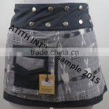 Printed Wrap Skirt thumbnail-3