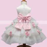 Latest Design Kid Girls Fancy Flower Wedding Dress Children Model Princess Party Dress One Piece Christmas Dresses thumbnail-2