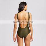 Womens Lace Up One Piece Customize Female Perfect One Piece For Beach Occasion Party 80% Nylon 20% Spandex Comfortable Stretchy thumbnail-3