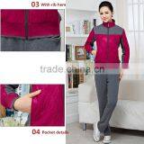 High Quality Wholesale Top Design Tracksuit Cotton Spandex Plain Tracksuit Women thumbnail-2