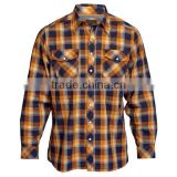 2015 latest design men's long sleeve check flannel shirt men dress shirts italian shirt