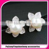 Fashion Korean Design Natural Pearl Earrings, 925 Silver Natural Flawless Pearl Stud Earrings thumbnail-1