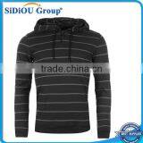 Pullover Stripe Hoody Mens With Pocket thumbnail-1