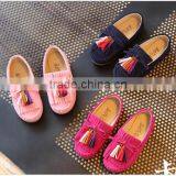 S60233B Fashion Boys Casual Shoes Moccasin-gommino Slip-on Genuine Leather Casual Kid Shoes thumbnail-1