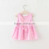 Children's Clothing Sleeveless Summer Skirt Sling Dresses Red Heart Printed Kids Model Dress thumbnail-4