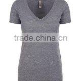 Next Level Apparel Ladies' Tri-Blend Deep V Tee - Made of Pre-shrunk 50% Polyester, 25% Cotton, 25% Rayon. Comes With Your Logo thumbnail-5