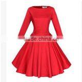 Bestdress Boutique Bestdress Celeb Formal 2015 SEVEN POINT SLEEVE O-COLLAR WAISTED BIG HEM BUBBLE DRESS Apparel Wear Online Sho thumbnail-1