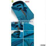 Men's Fashion Casucal Short Sleeve Cotton Denim Shirt 2015 Spring Summer thumbnail-5