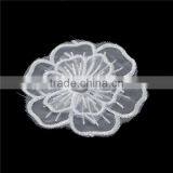 Polyester & Acrylic Patches DIY Scrapbooking Craft Flower White Custom Appliques thumbnail-3