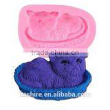 Wholesale DIY3D Cat Silicone Chocolate Mould Cake Mold Kitchen Baking Tools thumbnail-1