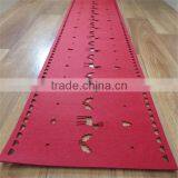 Christmas Reindeer RED Felt Table Runner/ Felt Reindeer Border Table Runner thumbnail-1