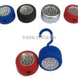 Portable Hook Camping Light Lamp Lantern Hanging Pocket Clip-On Light 24LED Black Silver Red Blue thumbnail-1