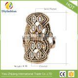 Unique Vintage Wedding Couple Ring Turkey White Crystal Jewelry Big Size Rings For Women Fine African Jewellery thumbnail-5