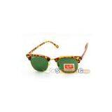 Ray-Ban RB3016-956B Classic Clubnaster Sunglasses Leopard thumbnail-1