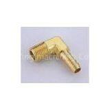 Male Forged Hydraulic Taper Thread 90 Elbow Adapter / Brass Pneumatic Fittings, Nickel Plated