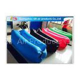 Square Design Inflatable Sleeping Bag Laybag With Headrest  For Camping