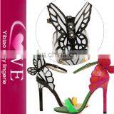 Newest Unique Design Ladies Fancy Heel Girls Latest High Heel Sandals