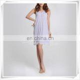 Ladies 95%Bamboo 5%Spandex Sleeveless Melange Color Nightwear Padded Pajamas thumbnail-1