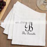 100% Pure Linen Printing Cocktail Napkins for Wedding thumbnail-1
