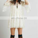 CHEFON Sheer Mesh Plus Size White Party Dresses Xxxl thumbnail-1