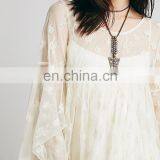 CHEFON Sheer Mesh Plus Size White Party Dresses Xxxl thumbnail-3