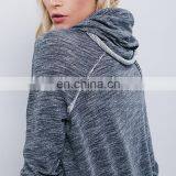 Long Raglan Sleeves Oversized Turtleneck Knitted Slouchy Pullover thumbnail-4